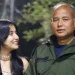 Somu Sarkar with her father Sailen Sarkar