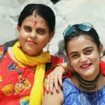 Tanushree Saha with her mother Shibani Saha