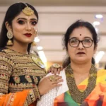 Ananya Goswami with her mother