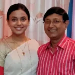 Annwesha Hazra with her father
