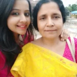 Debchandrima Singha Roy with her mother