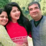 Megha Daw with her father and mother
