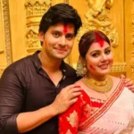 Rahul Mazumdar with his wife Prity Biswas