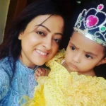Rupsha Chakraborty with her daughter