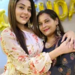 Priyanka Mitra with her mother