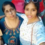 Purbasha Roy with her mother