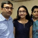 Sukanyaa Paul with her father and mother
