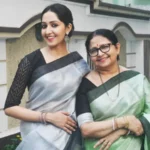 Amrita Chattopadhyay with her mother