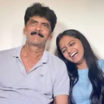 Darshini Gowda with her father Murthy Gowda