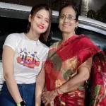 Indrakshi Dey with her mother