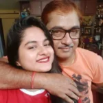 Ipsita Mukherjee with her father