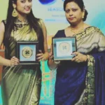 Roshni Tanwi Bhattacharya with her mother in 2019 at Didi No 1 show