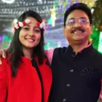 Shrabani Bhunia with her father
