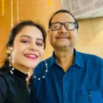Somashri Bhattacharya with her father