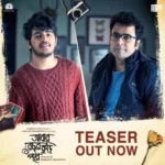 Abar Bochhor Koori Pore movie poster featuring Arya Dasgupta and Abir Chatterjee
