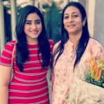 Ridhima Ghosh with her mother