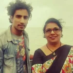 Rishav Basu with his mother Sahana Basu