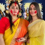 Sampurna Mandal with her mother