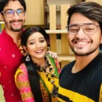 Sayak Chakraborty and Agnishikha serial star cast in one frame