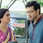 Abhishek Bose sharing screen with Indrani Haldar in Seemarekha serial
