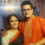 Basabdatta Chatterjee with her husband Anirban Biswas