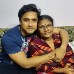 Rubel Das with his mother Krishna Das