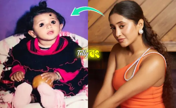 Shivangi Joshi's childhood photo (on left) and present photo (on right)