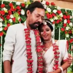 Shruti Das and Swarnendu Samaddaar camera captured just after their marriage rituals