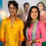 Badhua serial lead actor Rezwan Rabbani Sheikh and lead actress Jyotirmoyee Kundu in their show look.