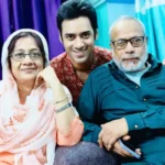 Rezwan Rabbani Sheikh with his father and mother.